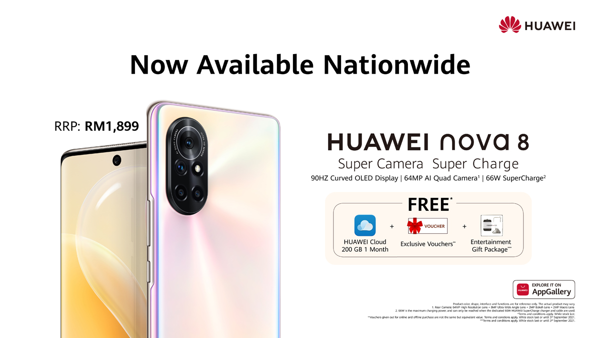 Huawei nova 8 smartphone launches in Malaysia price