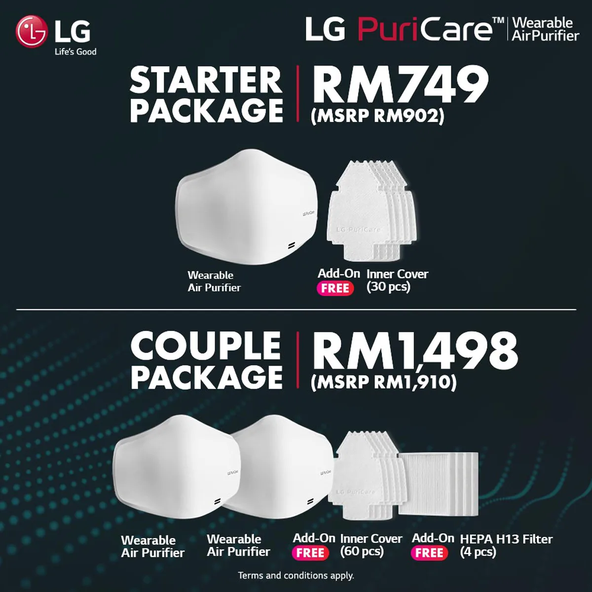 LG PuriCare Wearable Air Purifier Mask Malaysia Pre-order