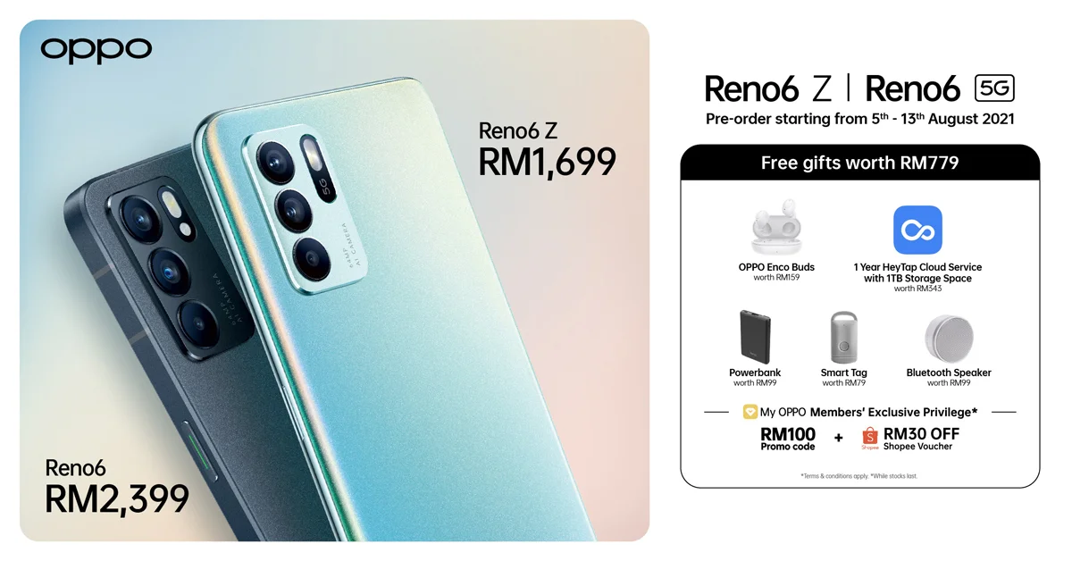 OPPO Reno6 Z 5G Malaysia Launch Price Smartphone Series