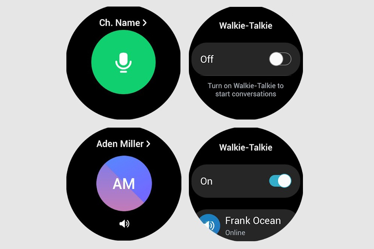 Samsung Walkie-Talkie app Galaxy Watch4