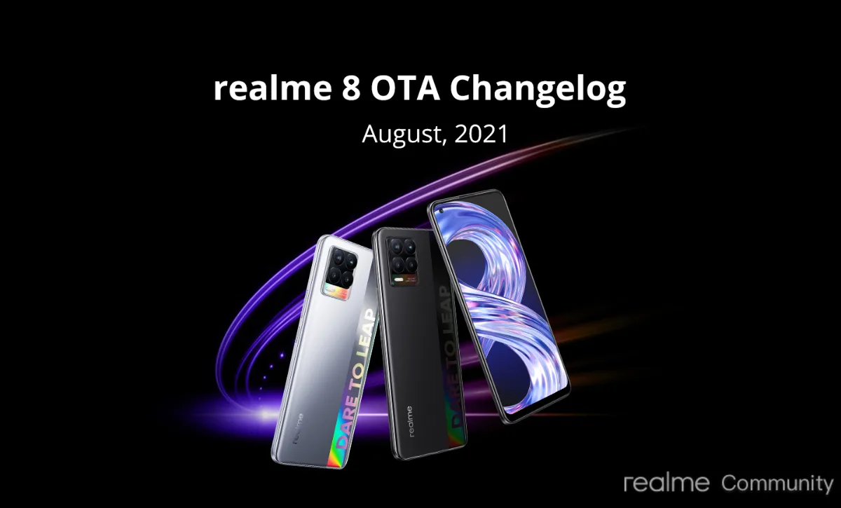 realme 8 series pro dynamic RAM expansion feature firmware update
