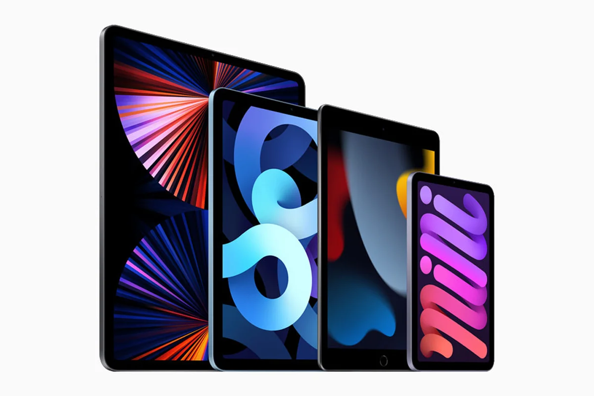 Apple iPad mini 6 colours display