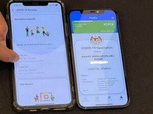 vaccination certificates Malaysia Singapore
