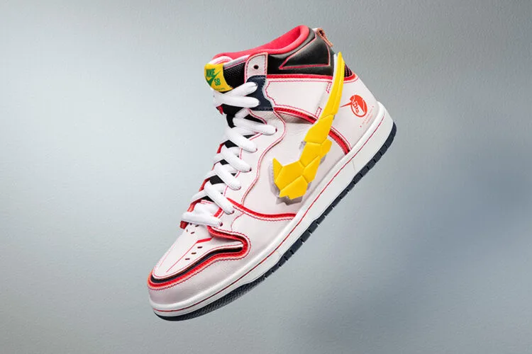 Nike SB Gundam Unicorn Dunk High Sneakers Collaboration