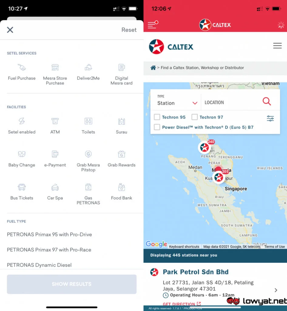 Petronas setel caltexgo e-payment apps app