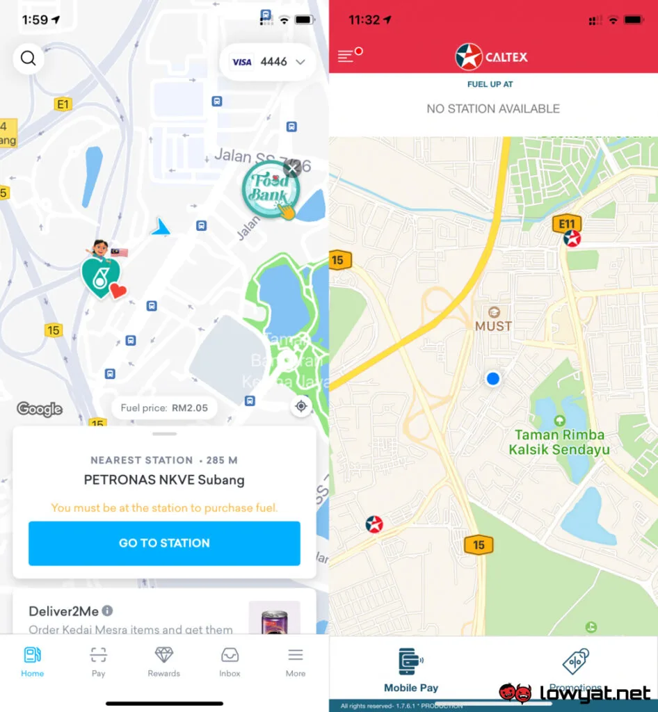 Petronas setel caltexgo e-payment apps app
