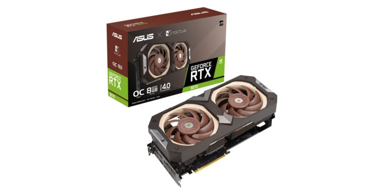 The ASUS-Noctua RTX 3070. (Image source: ASUS.)