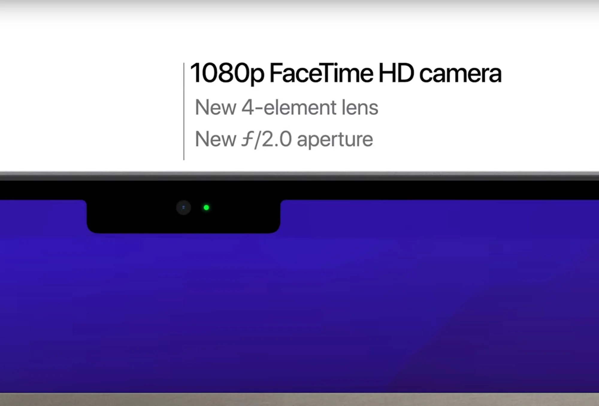 Apple MacBook Pro 2021 webcam