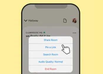 Clubhouse Pinned Links Feature