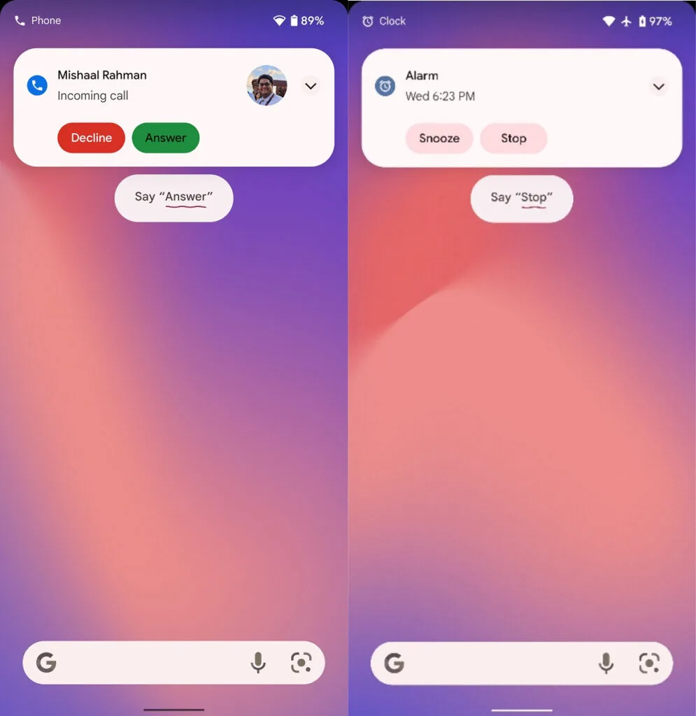 Google assistant quick phrases