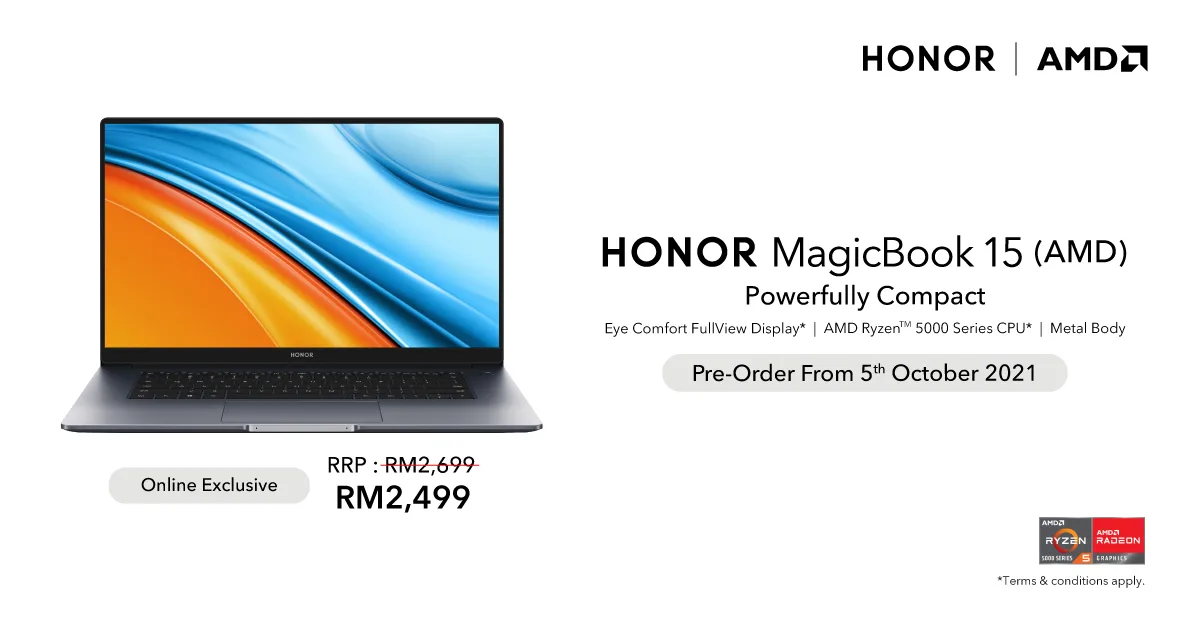 HONOR MagicBook 15 AMD_Visual