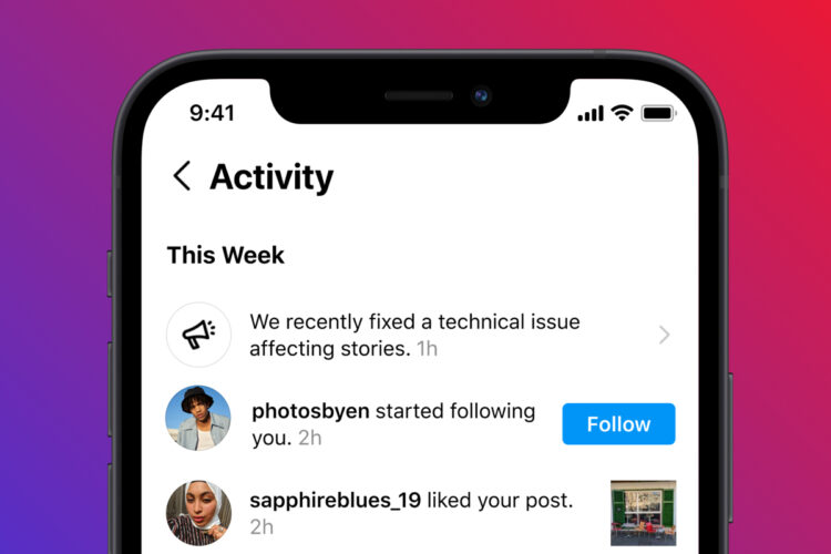 Instagram notifications technical difficulties