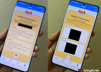 Mysejahtera COVID-19 vaccine certificate