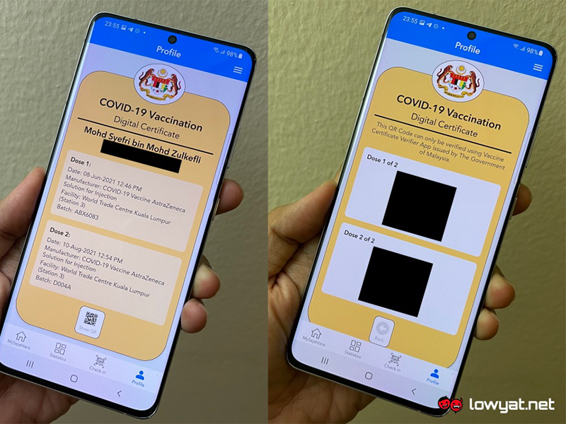 How to download vaccination certificate from mysejahtera