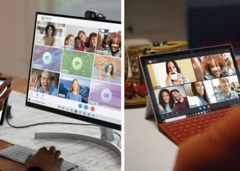 Skype video conference