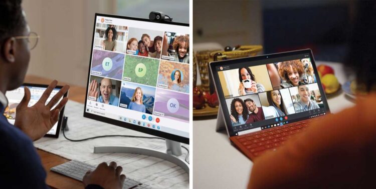Skype video conference