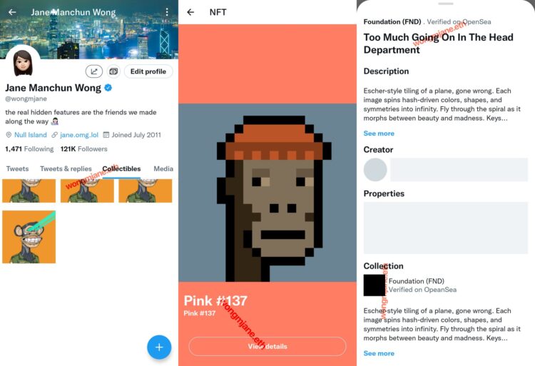 Twitter Collectibles Feature NFT