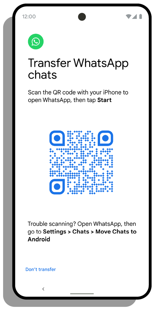 Whatsapp ios android transfer