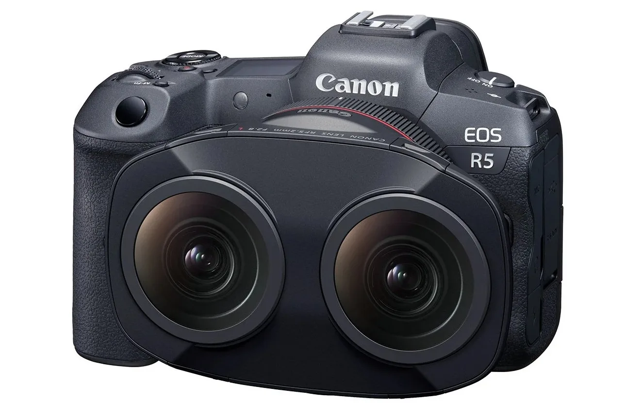 canon dual fisheye VR AR lens RF mount