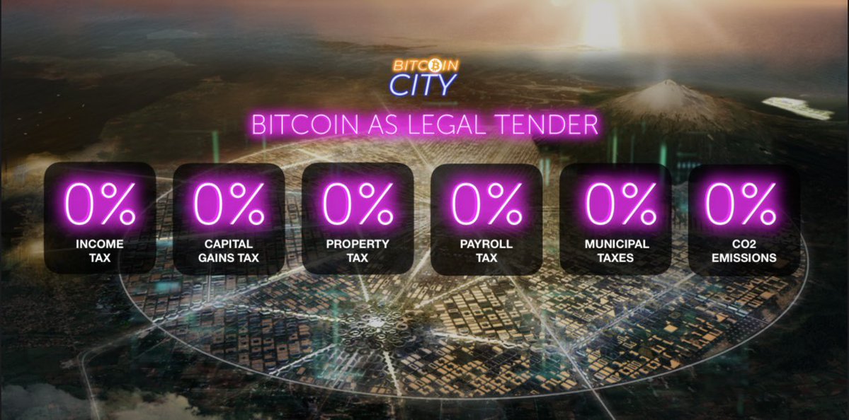Bitcoin city no taxes