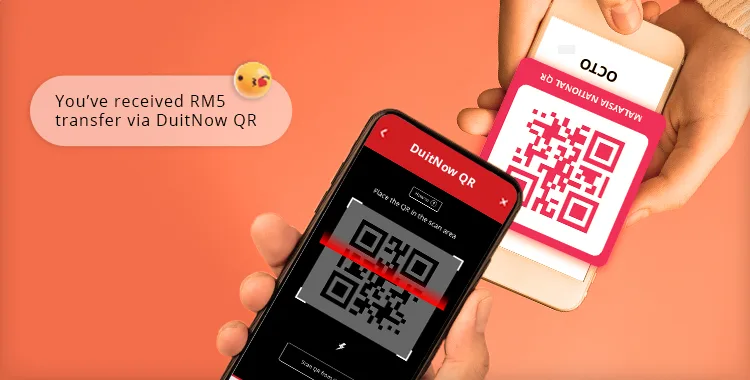 CIMB Clicks Duitnow qr p2p