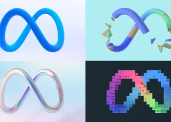 Meta facebook logos