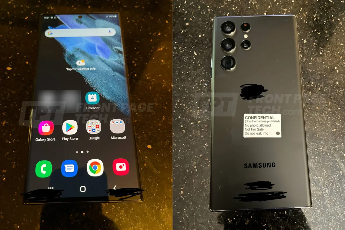 Samsung Galaxy S22 Ultra Live Photos Leak