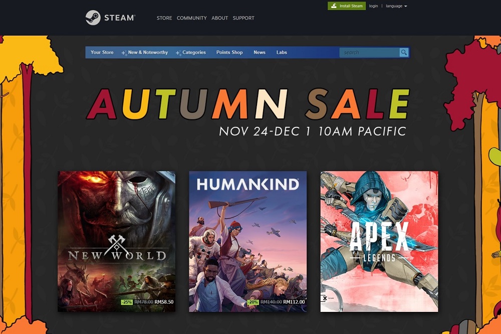 Steam Autumn Sale Is On Now Until 1 December