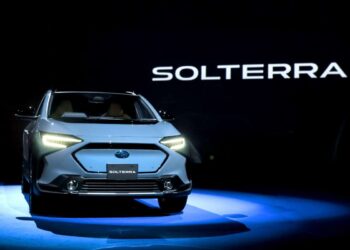 Subaru Solterra crossover SUV EV Japan
