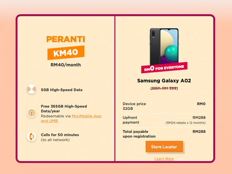 U Mobile KM40 Free Phones