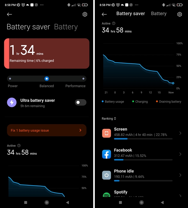 Xiaomi 11T Pro battery