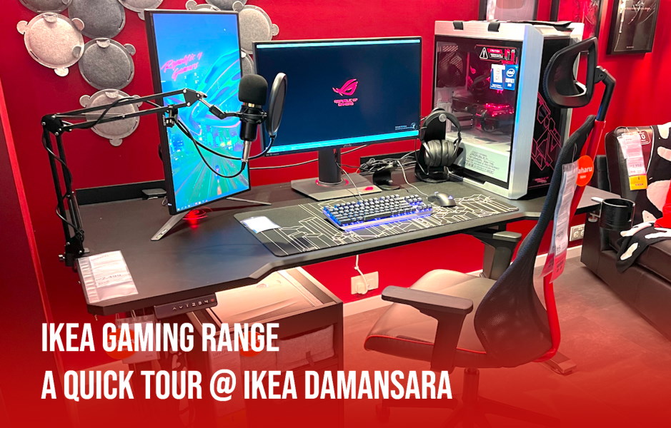 Next level gaming desk set-up - IKEA