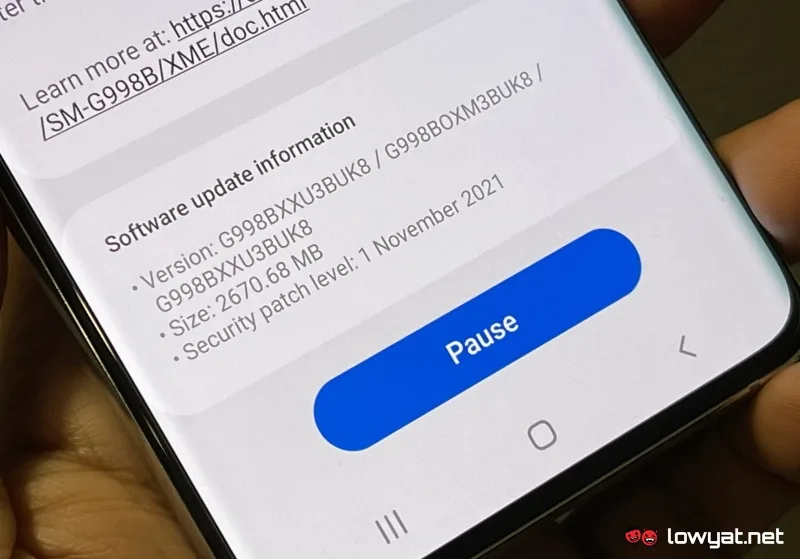 Samsung galaxy s21 android 12 one UI 4 update