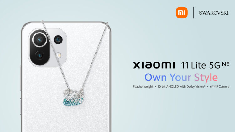Xiaomi 11 Lite 5G NE Swarovski Swan pendant limited edition gift set Malaysia
