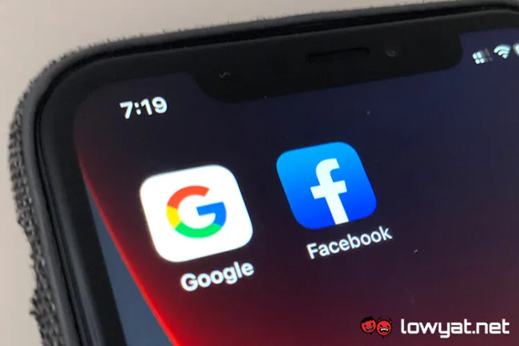 Google facebook meta