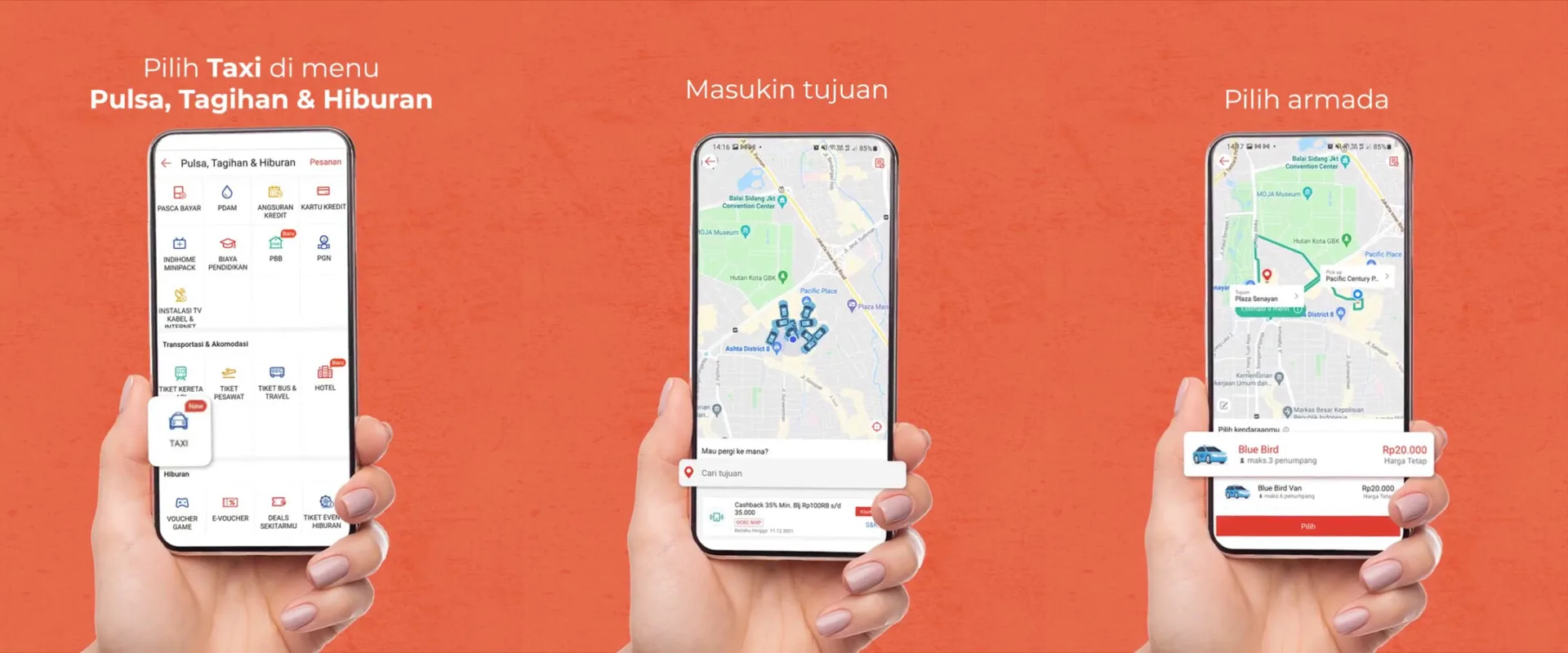 Shopee bluebird e-hailing