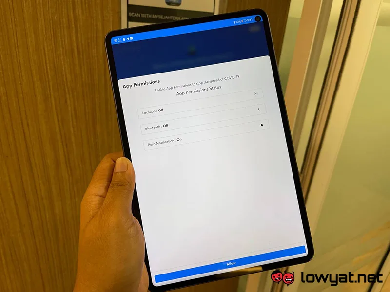 mysejahtera mysj trace bluetooth