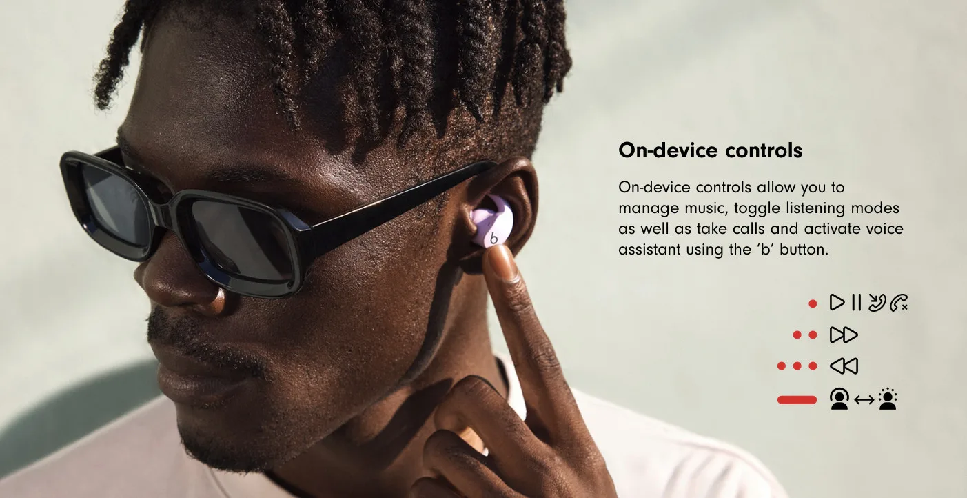 Beats fit pro controls
