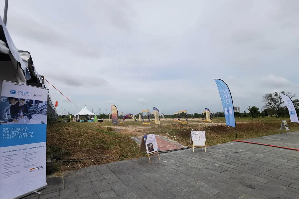 DRZ iskandar DTS drone test site