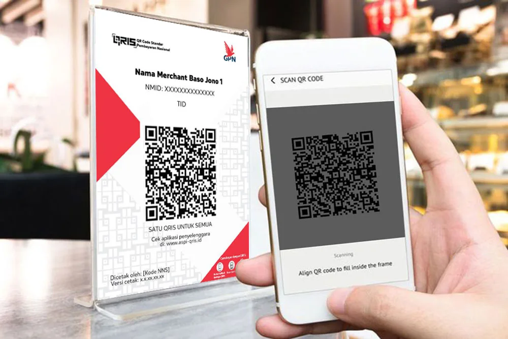 Indonesia QRIS QR code