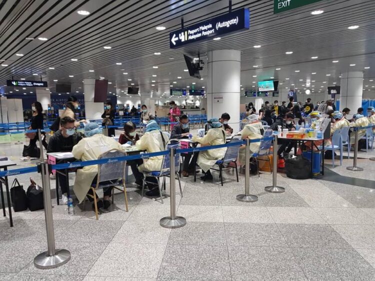 KLIA international arrivals quarantine