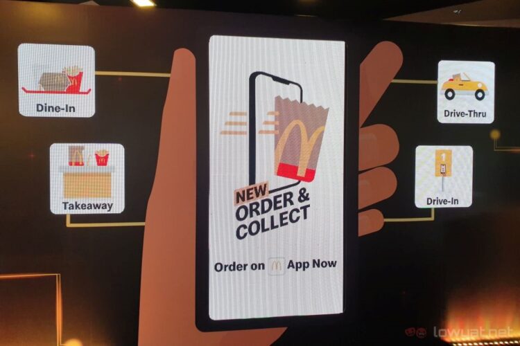 McDonald's app Order & Collect