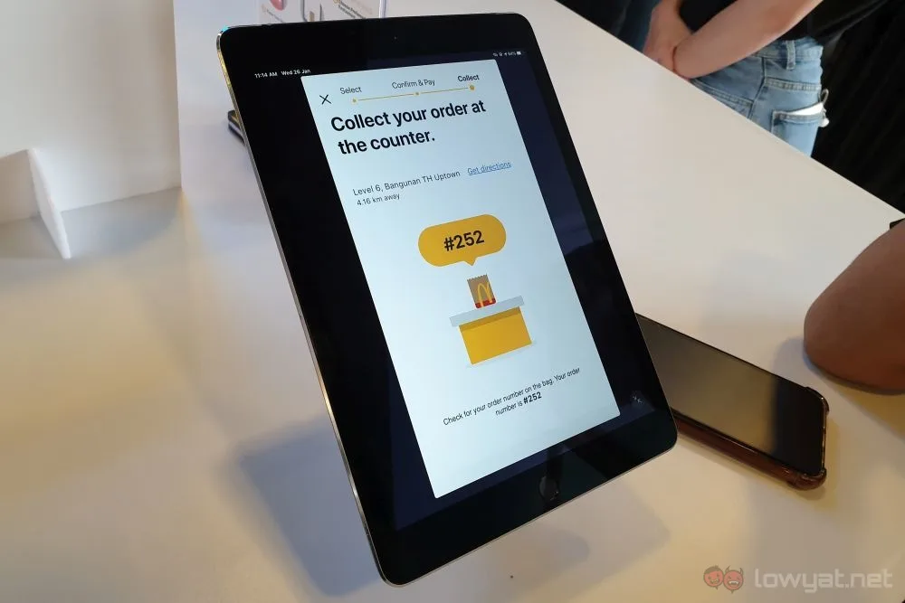 McDonald's app Order & Collect your order