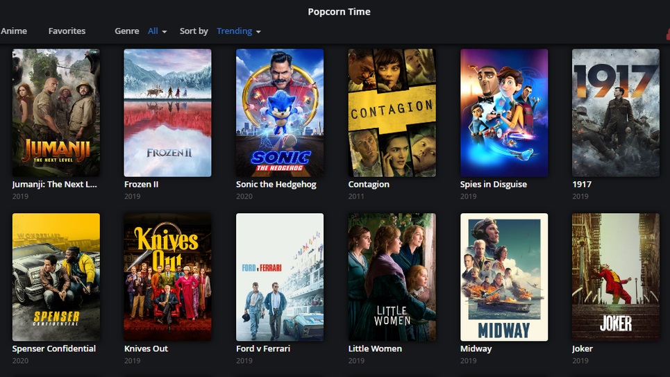 Popcorn Time UI