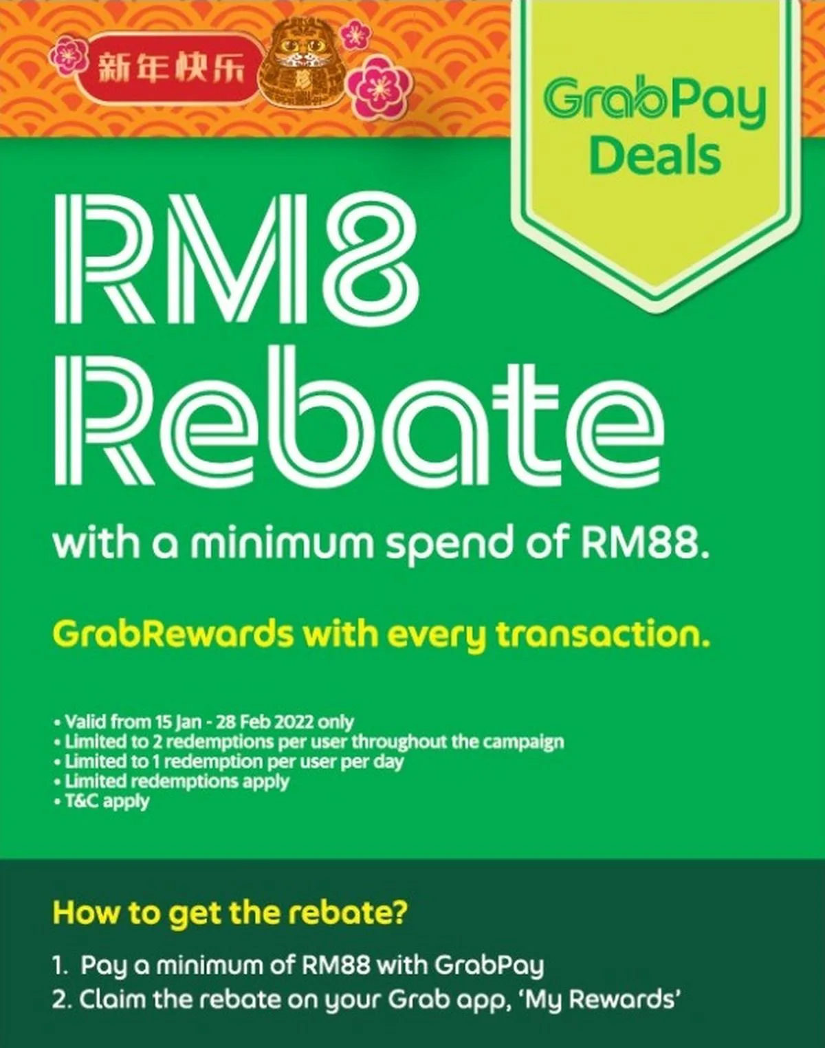 grabpay grab aeon grabrewards cashback rebate promotion 2022