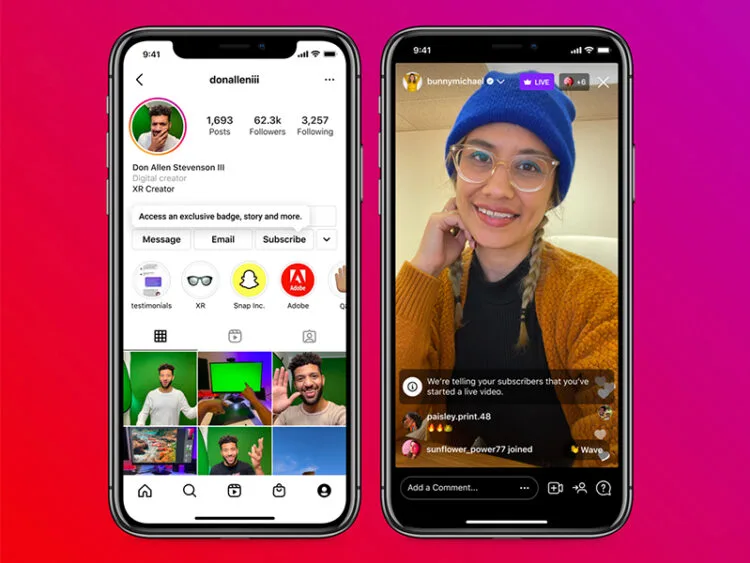 instagram subscriptions meta