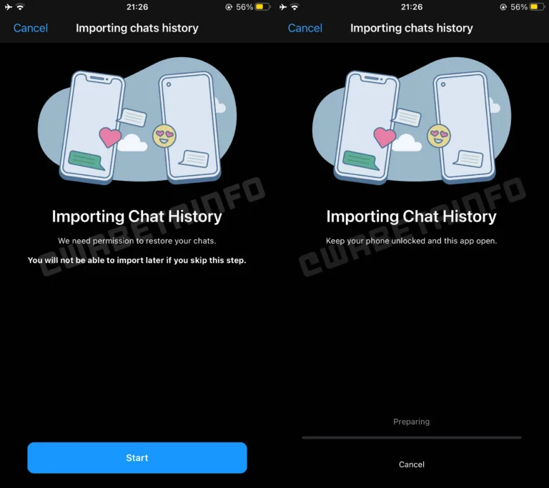 whatsapp iphone ios to android chat history transfer migration