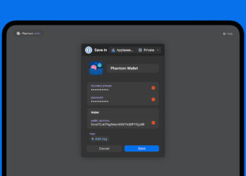 1password crypto wallet phantom