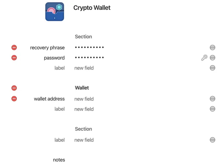 1password crypto wallet