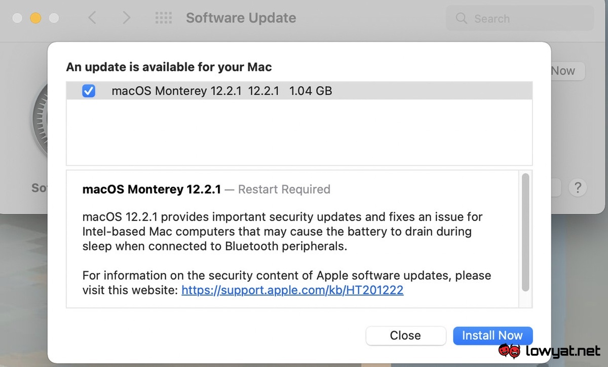 Apple iOS macOS update battery security